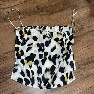 Women’s super down cheeta strappy top